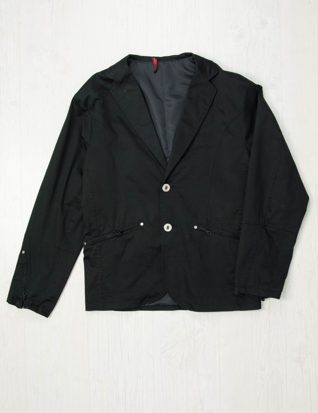 Ανδρικό μαύρο μονόχρωμο σακάκι 30666